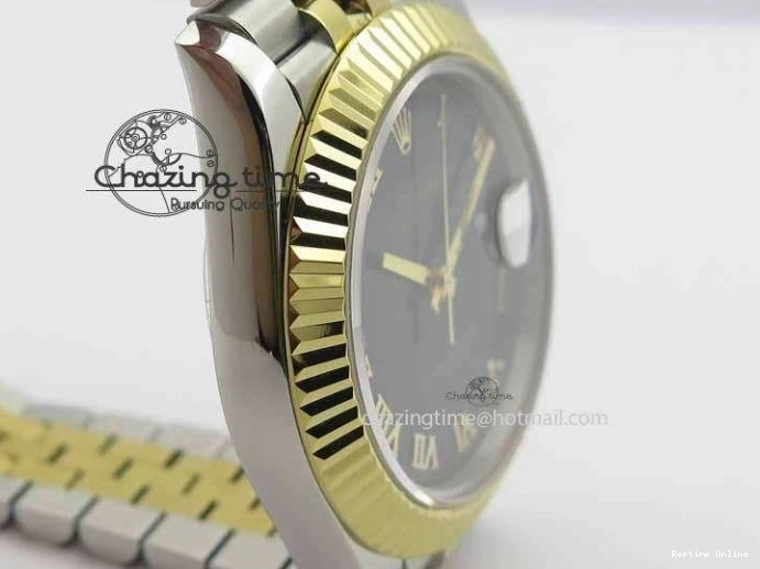 0210 DateJust II 41mm SS YG BP Maker Best Edition Black Roman Dial On Jubilee Bracelet A DailyWear 3665